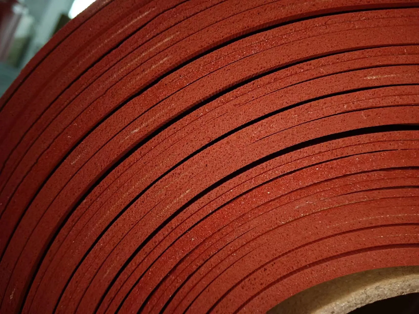 Foamed Silicone Board with Fabric Insertion Fibre Reinforced Sheet Strong Tear Ability