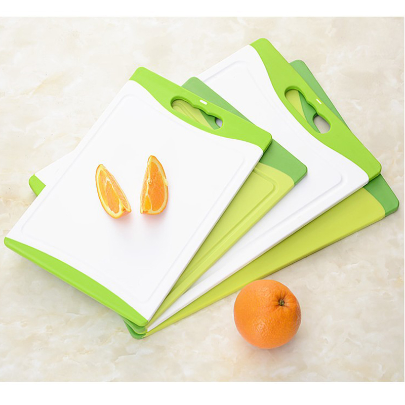 Large Green White Dishwasher Safe PP Plastic Cutting Board
