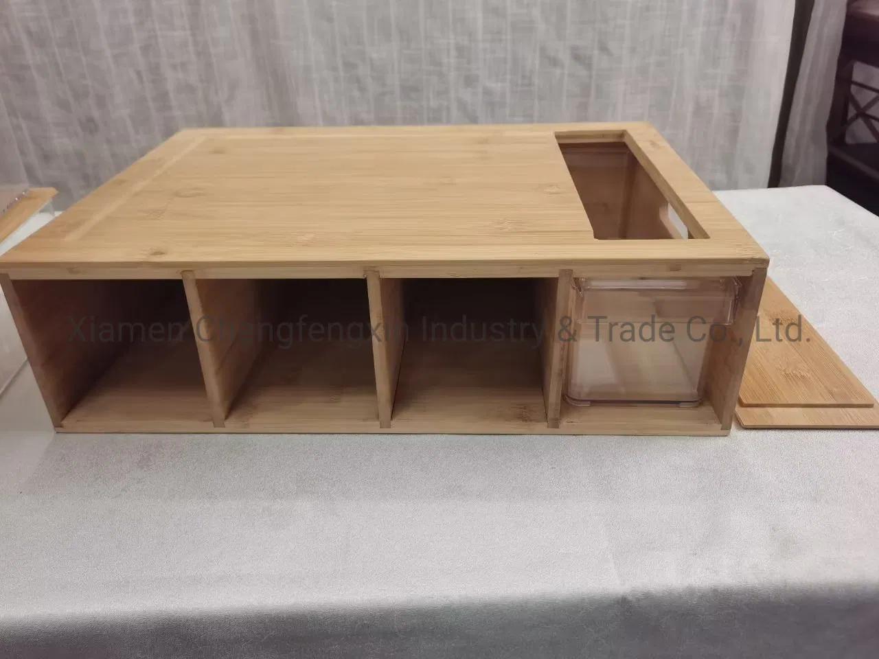 Eco-Friendly Bamboo Cutting Board Set with Stylish Storage Solutions