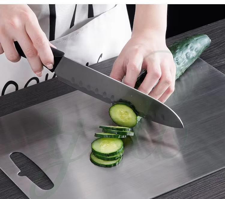 Double-Sided Multifunctional Pure Titanium Thickened Portable Outdoor Camping Kitchen Cutting Board