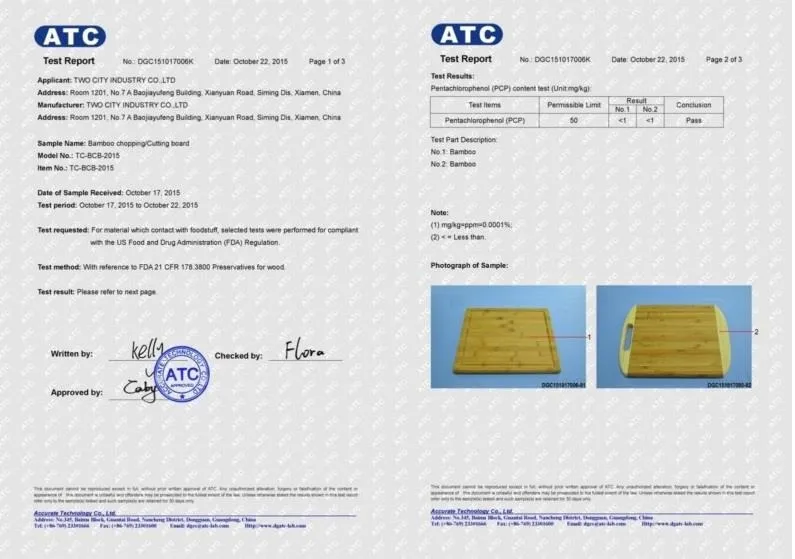 Certification documents