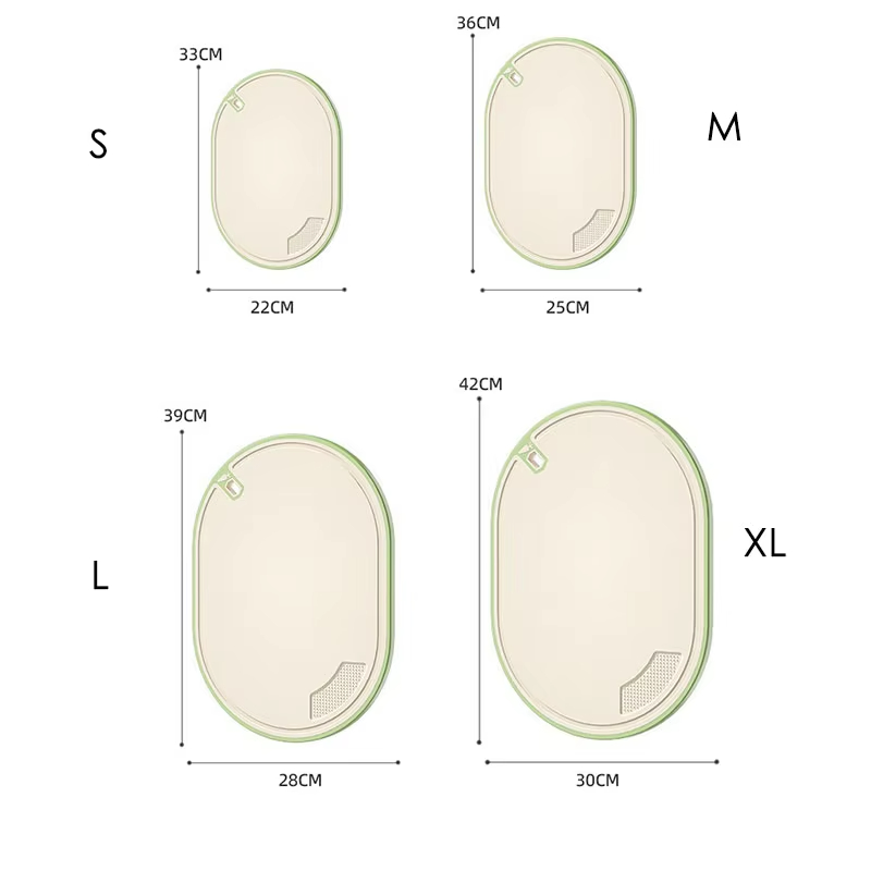 Plastic Cutting Board Food Grade Fruit Chopping Board Home Kitchen Anti-Slip PP Multi-Functional Meat Cut Board