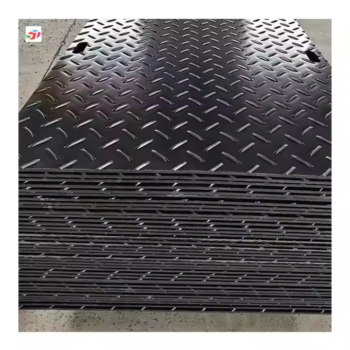 Durable Heavy-Duty HDPE Ground Protection Mat with Easy Grip Handles