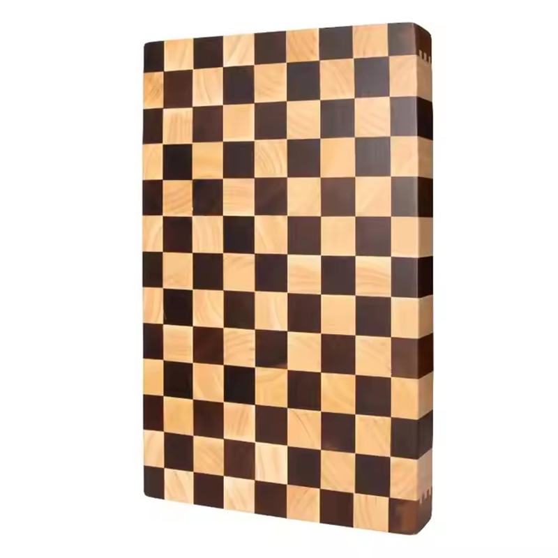 Acacia/Rubber Wood Interval Splicing Charcuterie Butcher Reversible Checkerboard Chopping Cutting Board