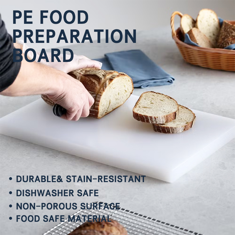 Dishwasher Safe Non-Slip and Drip Juice Groove Plastic Chopping Board Cutting Board Set