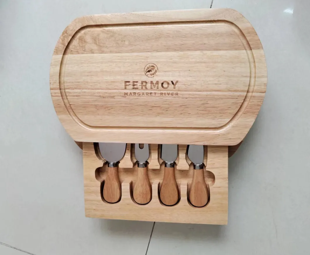 Wooden Cheese Board Set