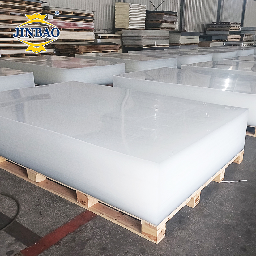 Jinbao High Gloss PMMA 3mm Acrilic Glass Frosted Glitter Pure Clear Golden Mirror Transparent Color Perspex Plastic Cast Panel Sheet Acrylic Board for Sale
