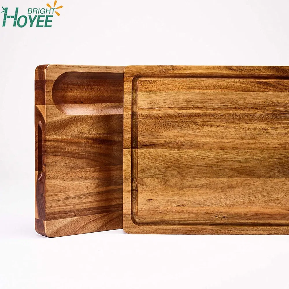 Large Reversible Multipurpose Thick Acacia Wood Cutting Board