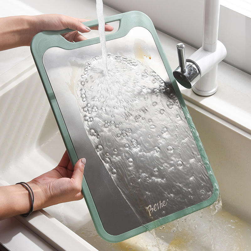 Wholesale Dual-Purpose Large Stainless Steel 304 Cutting Board Multi-Performance Double-Sided Sticky Plate Rolling Chopping