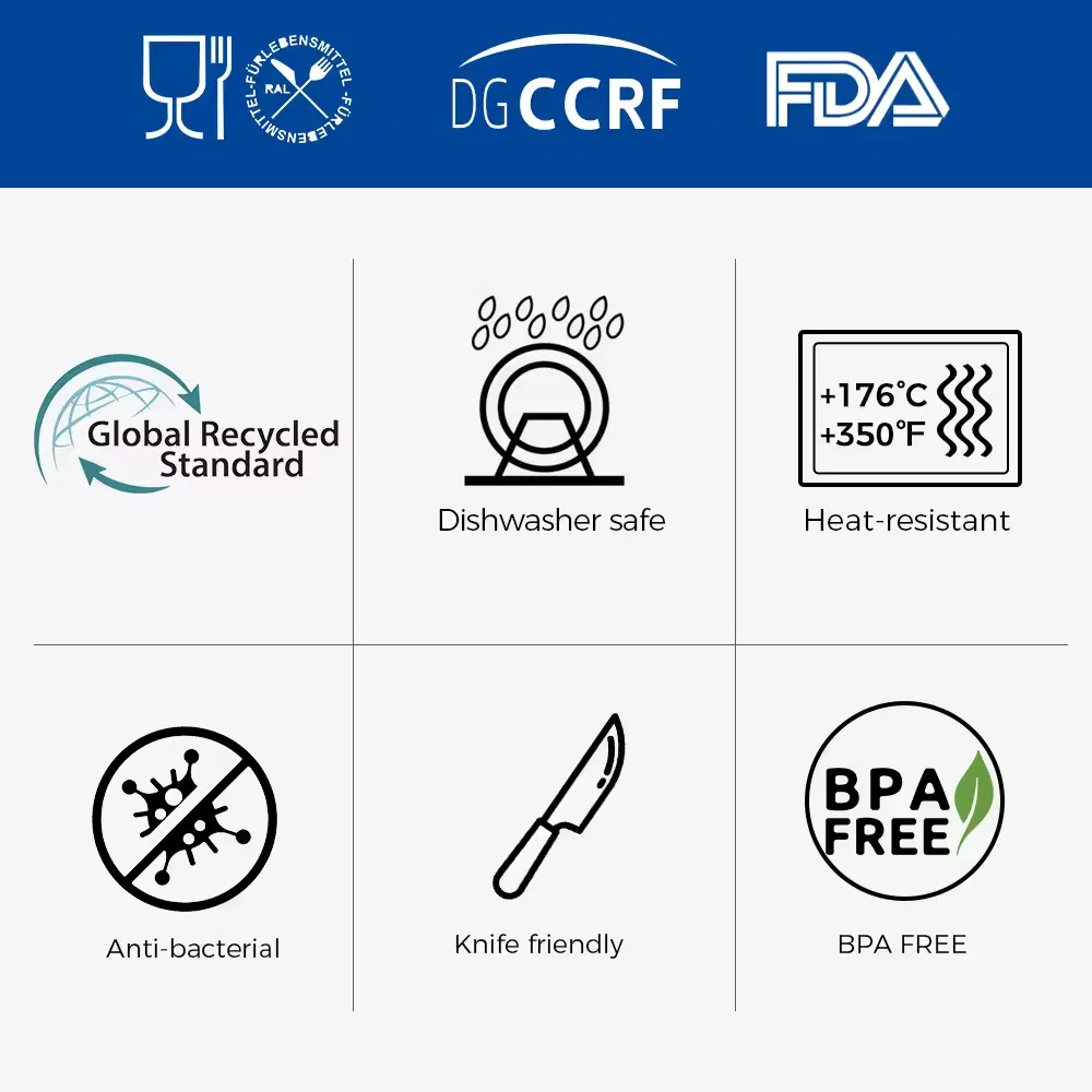 Stylish Brown Round Cutting Board with Convenient Hanging Hole