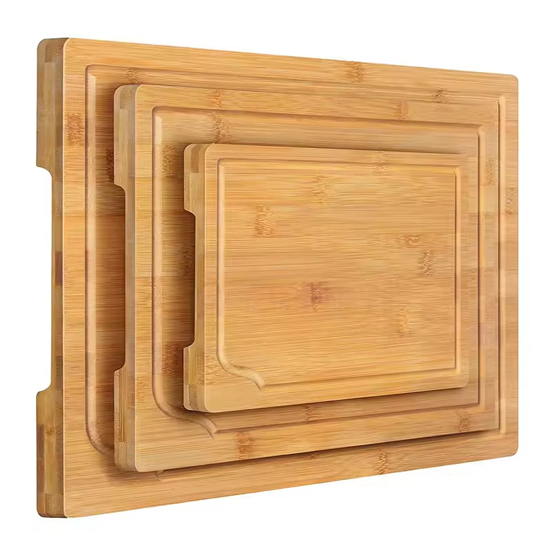 Cutting Board for Kitchen Large Organic Bamboo Chopping Block with Juice Groove