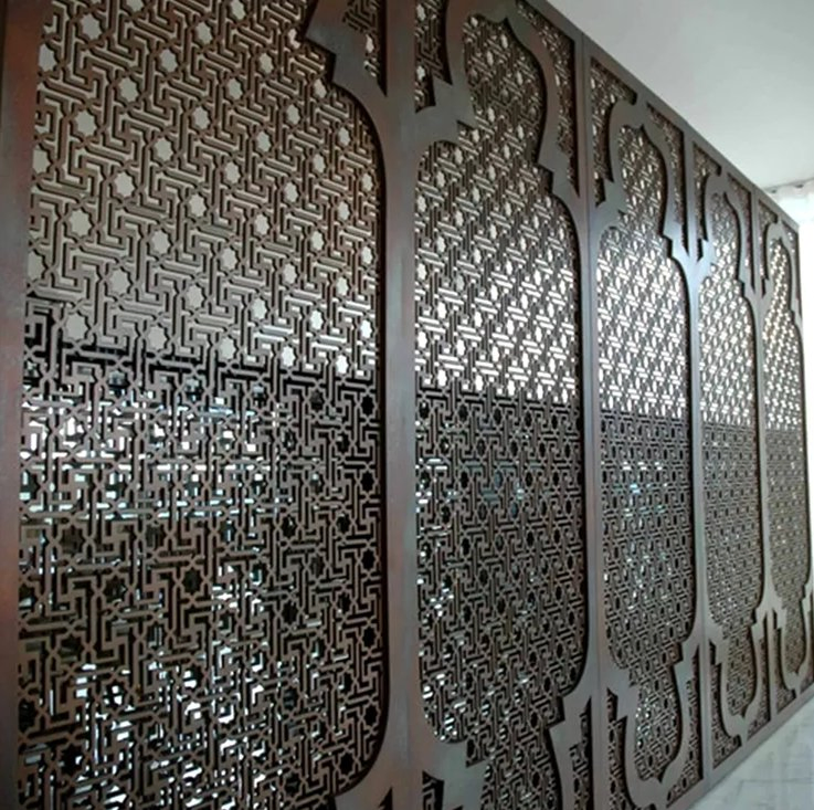 3D Building Material Aluminum Facade Laser Cutting Metal Curtain Wall Cladding Panel Decorative Perforated/Carved Board