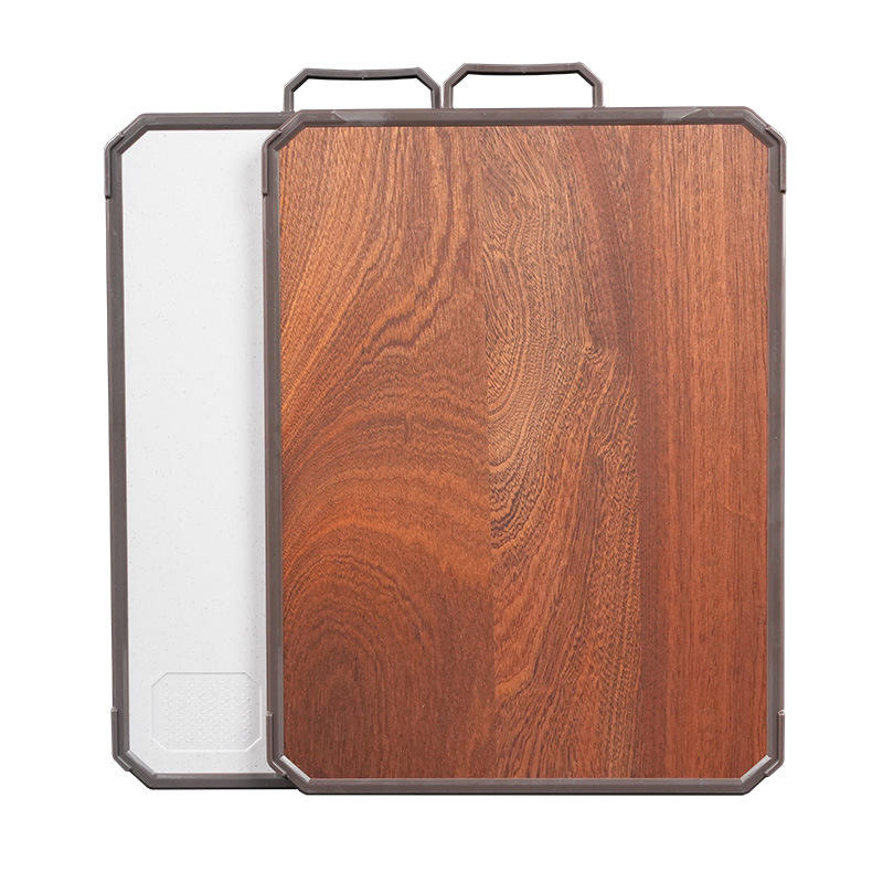 Wholesale Stainless Steel and Wood Cutting Board Non-Slip Double Side Use Chopping Board Double-Sided Chopping Board