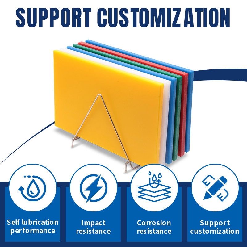HDPE Food-Grade Plastic Cutting Board - Antibacterial, Non-Slip, Havey-Duty for Commercial and Home Use