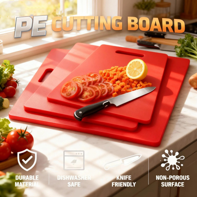 BPA-Free Color Coded Cutting Boards Set for Food Safety in Kitchen