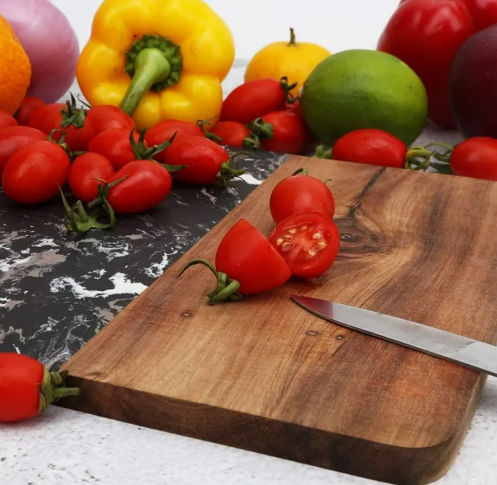 Marble and Wood Cutting Board Detail 2