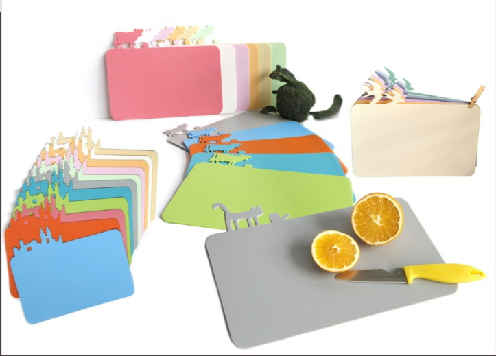 BPA Free, Dishwasher Safe Plastic Utility Cutting Board with Handles