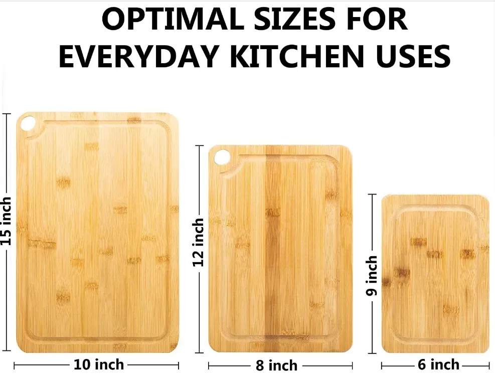 Bamboo Chopping Board with Juice Groove