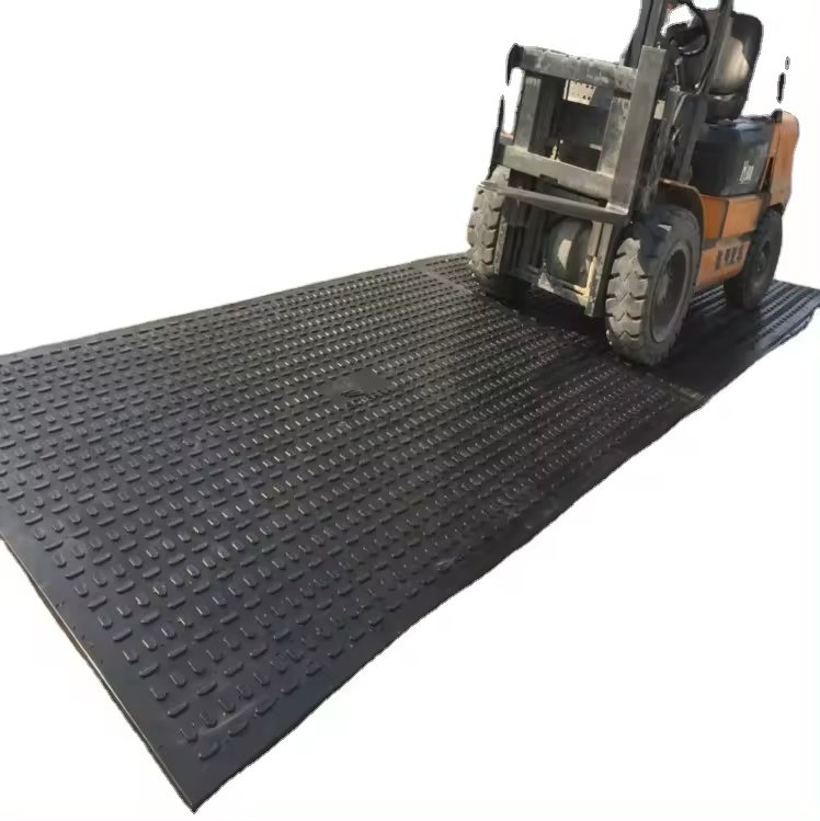 10mm Thick HDPE (PE) Pavement Protection Mat Eco-Friendly and Easy to Install/Cut for Heavy-Duty Buildings