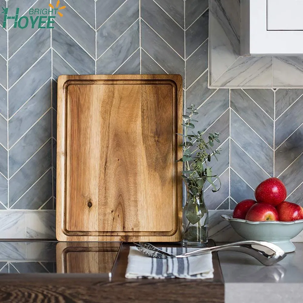 Large Reversible Multipurpose Thick Acacia Wood Cutting Board