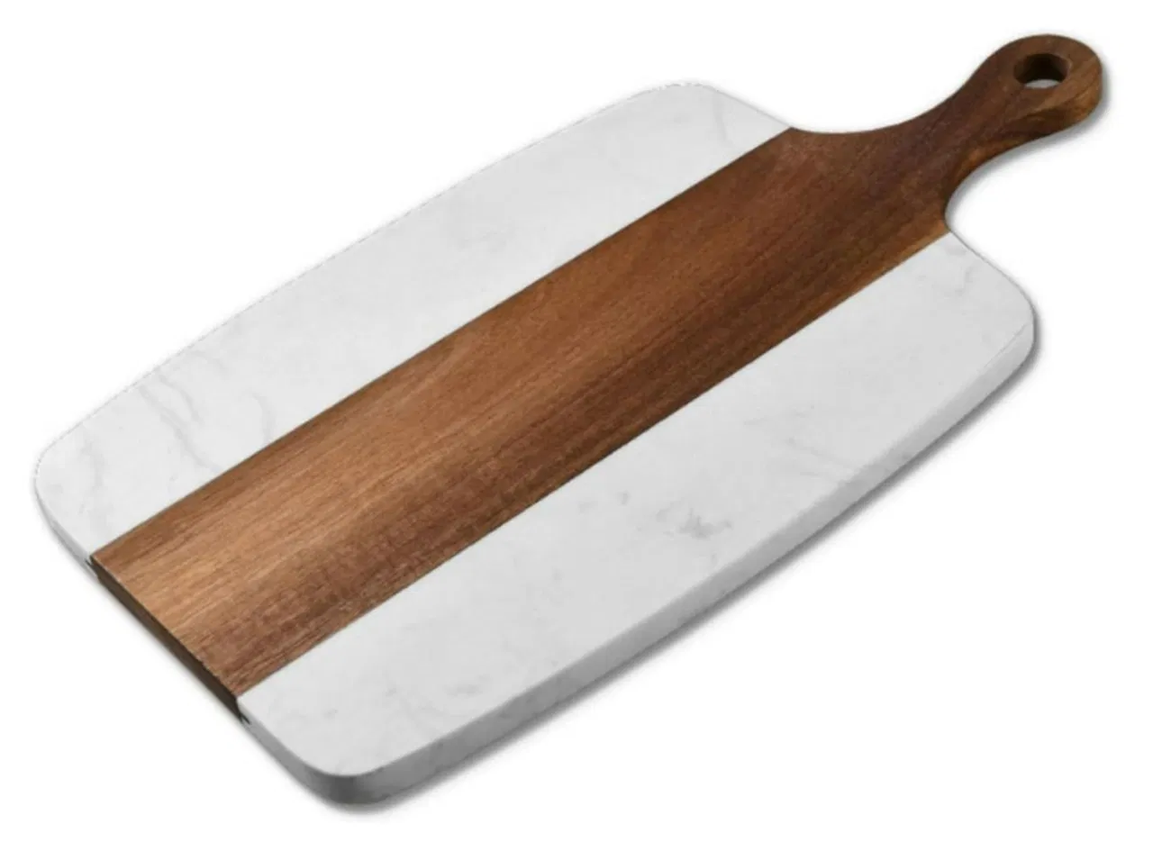 Non-Slip Acacia Wood and Marble Cutting Board