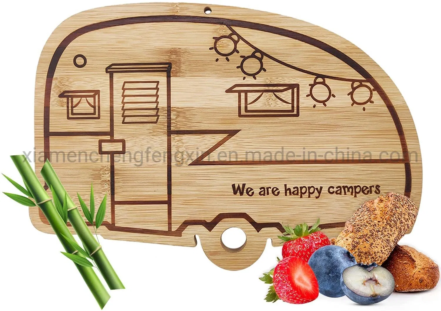 Bamboo Cutting Board Wood for Kitchen,Camper RV Chopping Board for Meat(Butcher Block) Cheese and Vegetables,Small Mini Wood Cutting Board For Kitchen,Housewarm