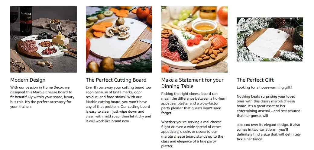 Marble and Acacia Detail