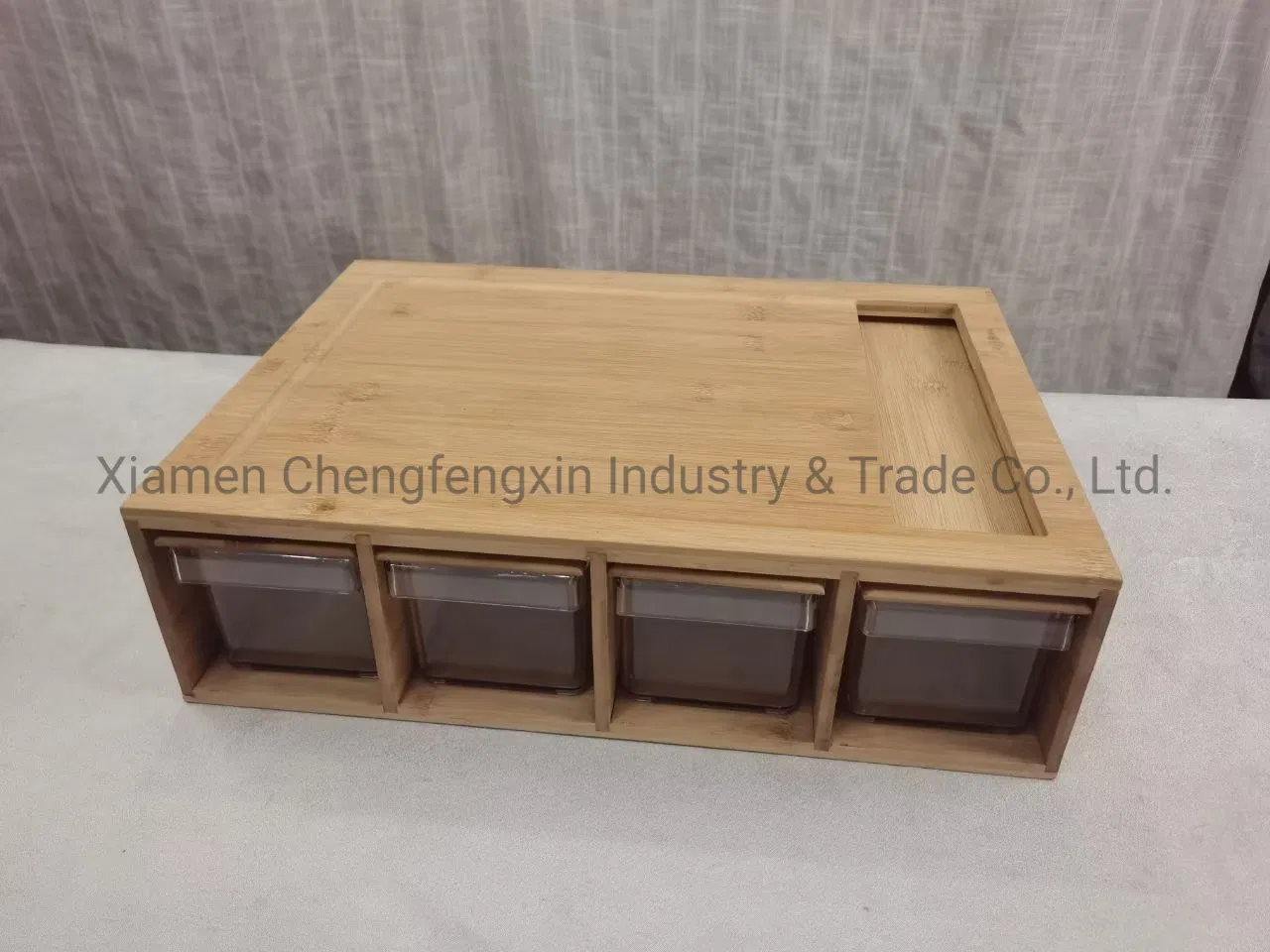 Eco-Friendly Bamboo Cutting Board Set with Stylish Storage Solutions