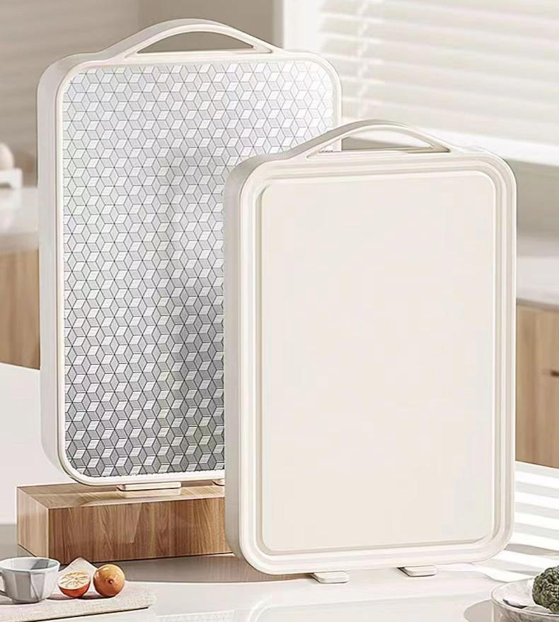 Cutting Board Comes with Cutting Board Stand Stainless Steel with Stand Rectangular Double Use Cutting Board