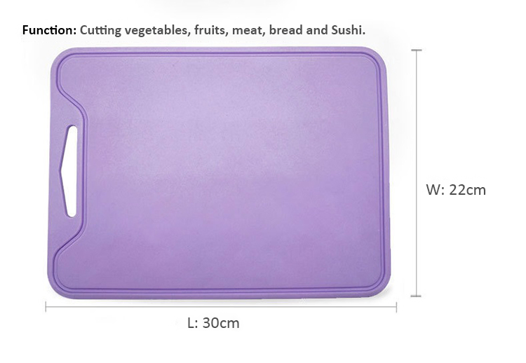 BPA Free Plastic Cutting Board Non-Slip Chopping Board for Kitchen Vegetables Meat Chopping Boards