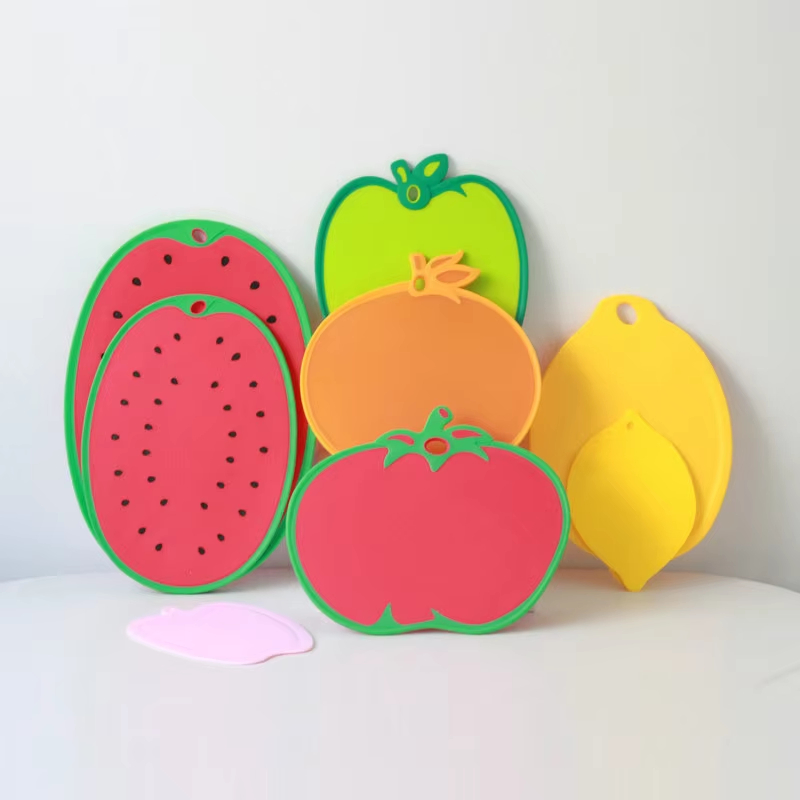 Supply Funny Fruit Shape Kitchen Utensils Thickening Plastic PP Cutting Board Vegetable Multipurpose Chopping Board