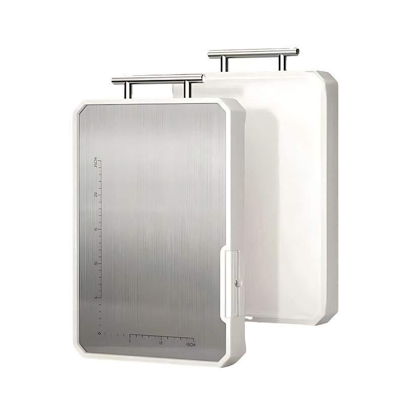 Wholesale Double-Side Stainless Steel Wheat Straw Cutting Board Premium Chopping Blocks Kitchen Use Factory Price Chopping Board