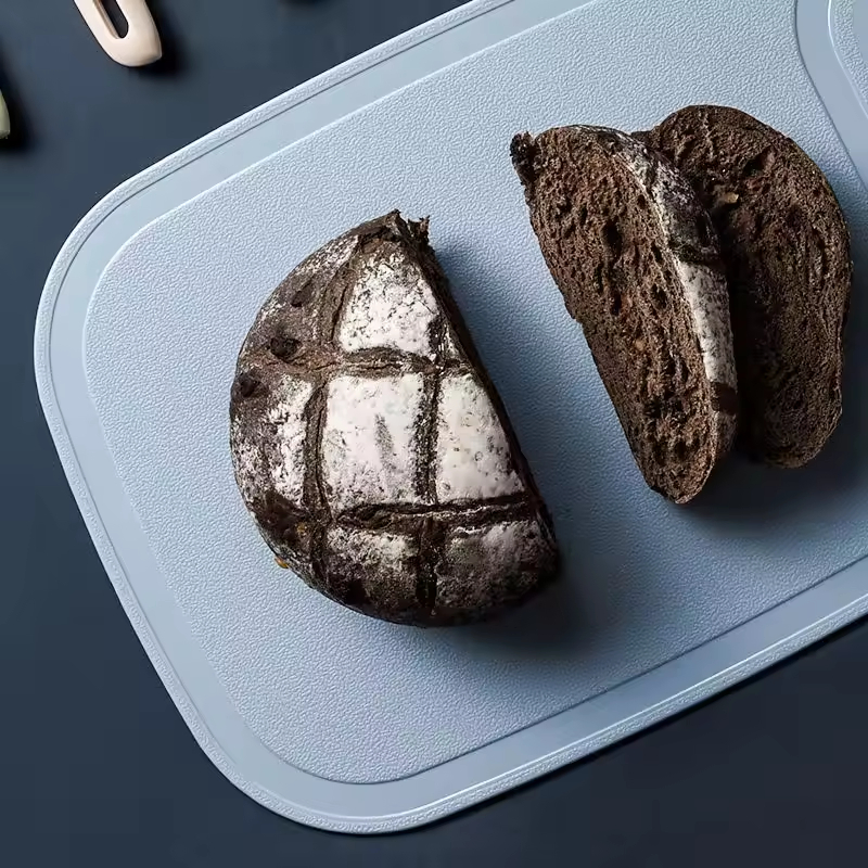 Chopping Board Set of 3 Plastic Chopping Board with Juice Grooves &amp; Garlic Press Groove Cutting Board PP