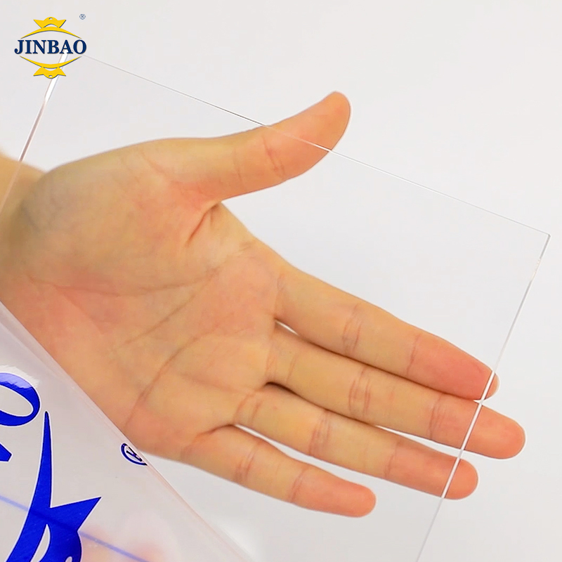 Jinbao High Gloss PMMA 3mm Acrilic Glass Frosted Glitter Pure Clear Golden Mirror Transparent Color Perspex Plastic Cast Panel Sheet Acrylic Board for Sale
