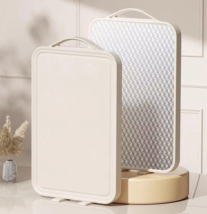 Cutting Board Comes with Cutting Board Stand Stainless Steel with Stand Rectangular Double Use Cutting Board