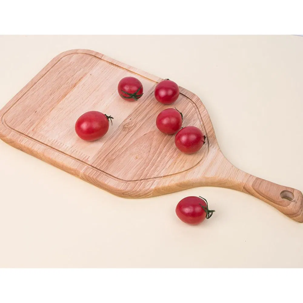 Reversible Bamboo Wood Cutting Board with Handle for Kitchen Chopping Mi27061