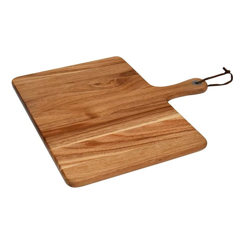 Wood Cutting Board with Handle Juice Groove Charcuterie Platter Cheese Serving Tray