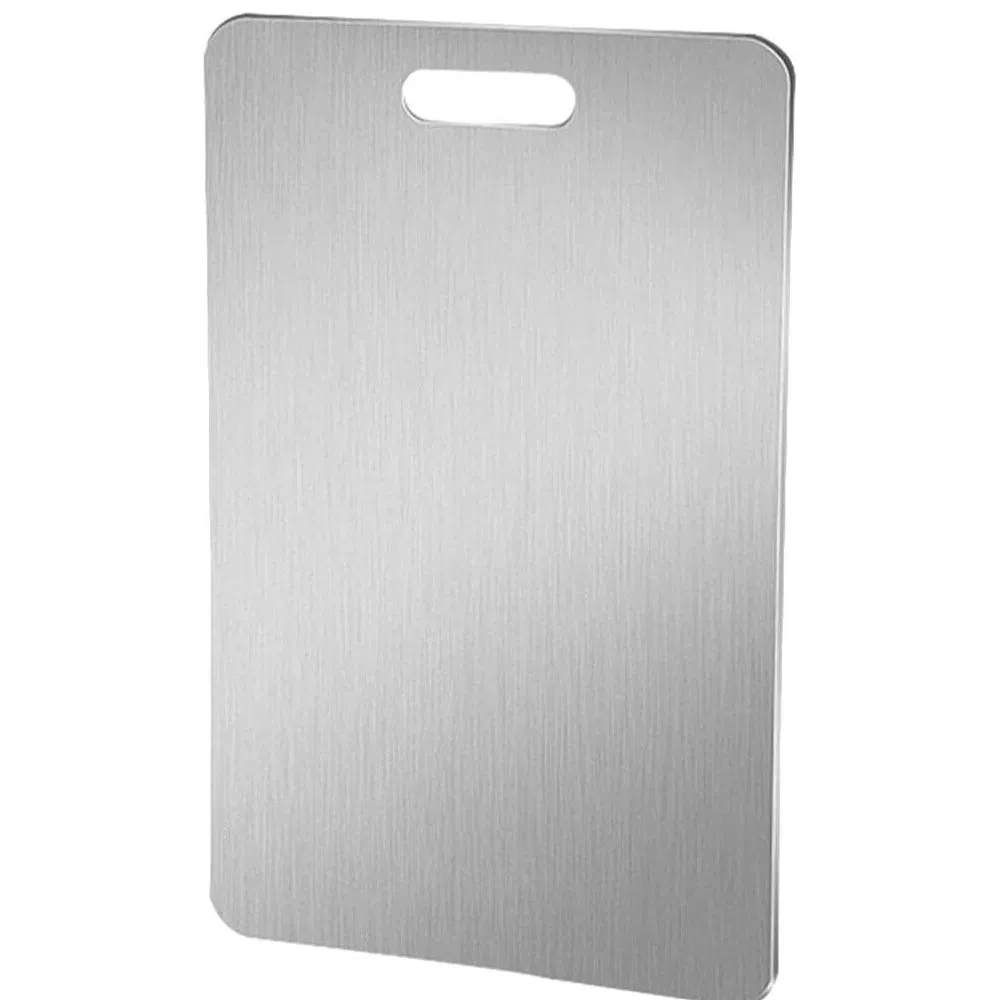 Customized Pure Titanium Cutting Board Quality Upgrade Good Material Anti Mold Titanium Outdoor Double-Sided Lap Cutting Board