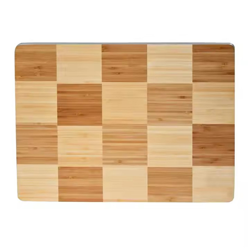 Kitchen Tool of Bamboo Checkerboard Reversible Chopping Cutting Board