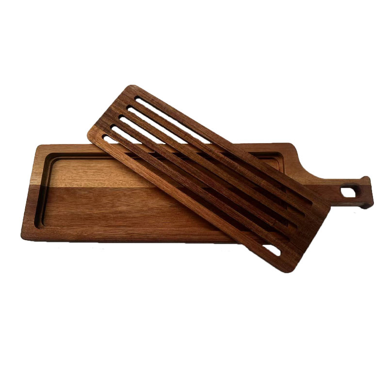 Bamboo Long Paddle Serving Board with Handle