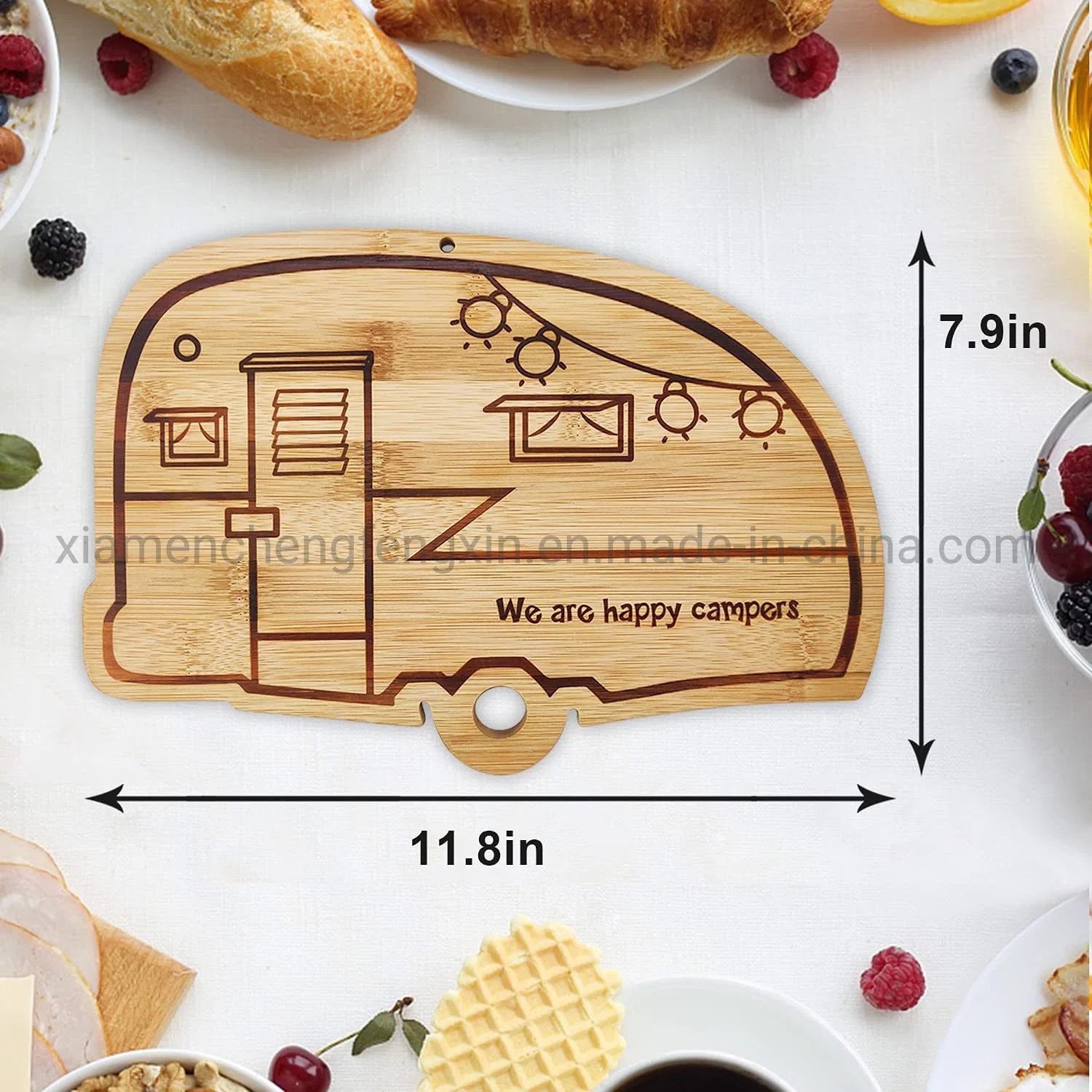 Bamboo Cutting Board Wood for Kitchen,Camper RV Chopping Board for Meat(Butcher Block) Cheese and Vegetables,Small Mini Wood Cutting Board For Kitchen,Housewarm