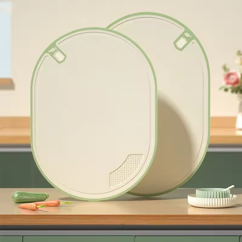 New Design Plastic Food Safe Chopping Board Two Size Vegetable Meat Cutting Board