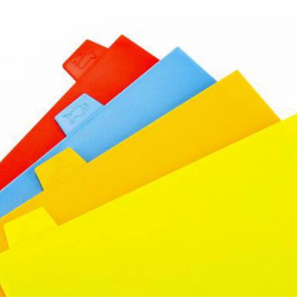 Chopping Board with Stand Set Color Coded Cutting Board Mat Esg15629