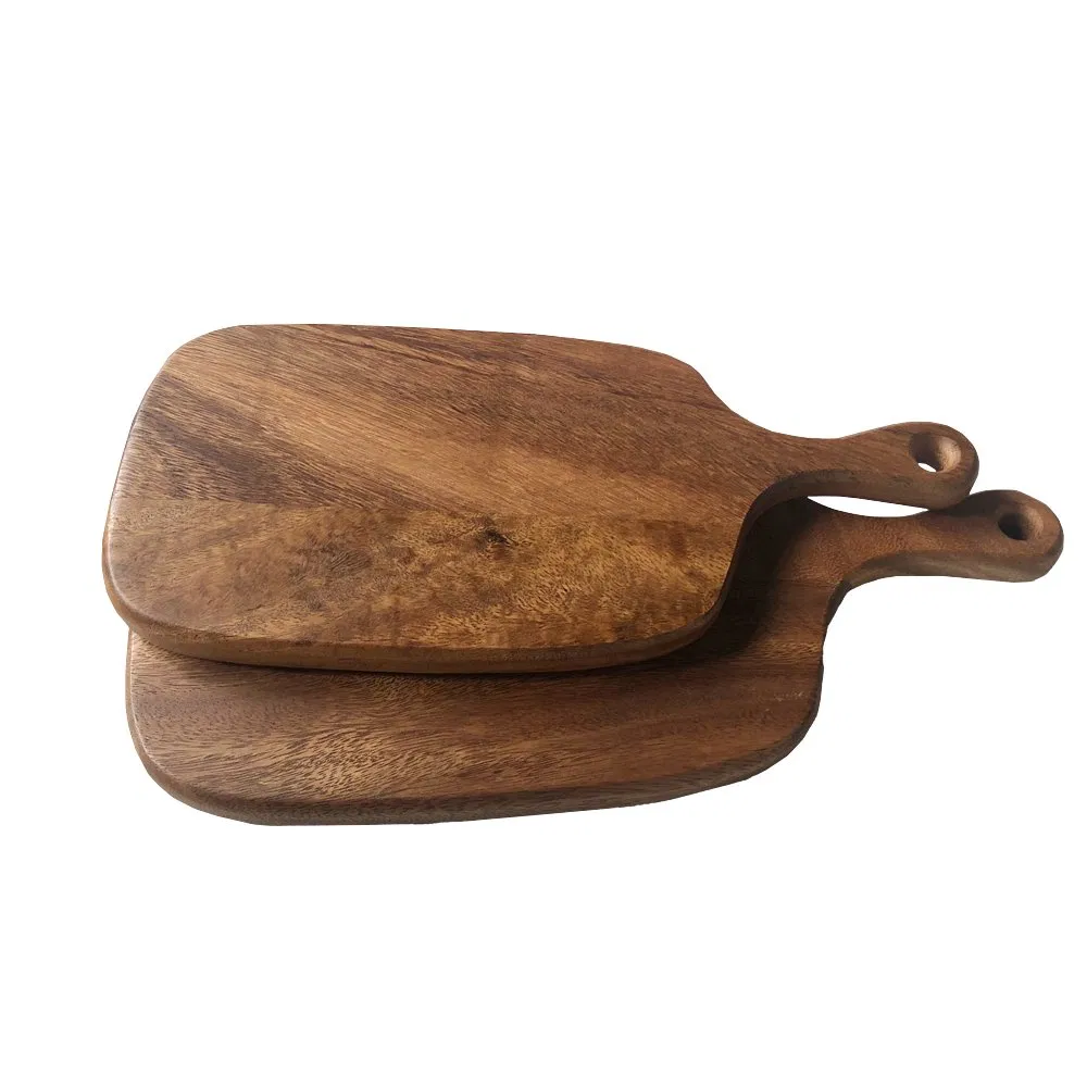 Extra Large Pizza Plate Wood Cutting Board with Handle