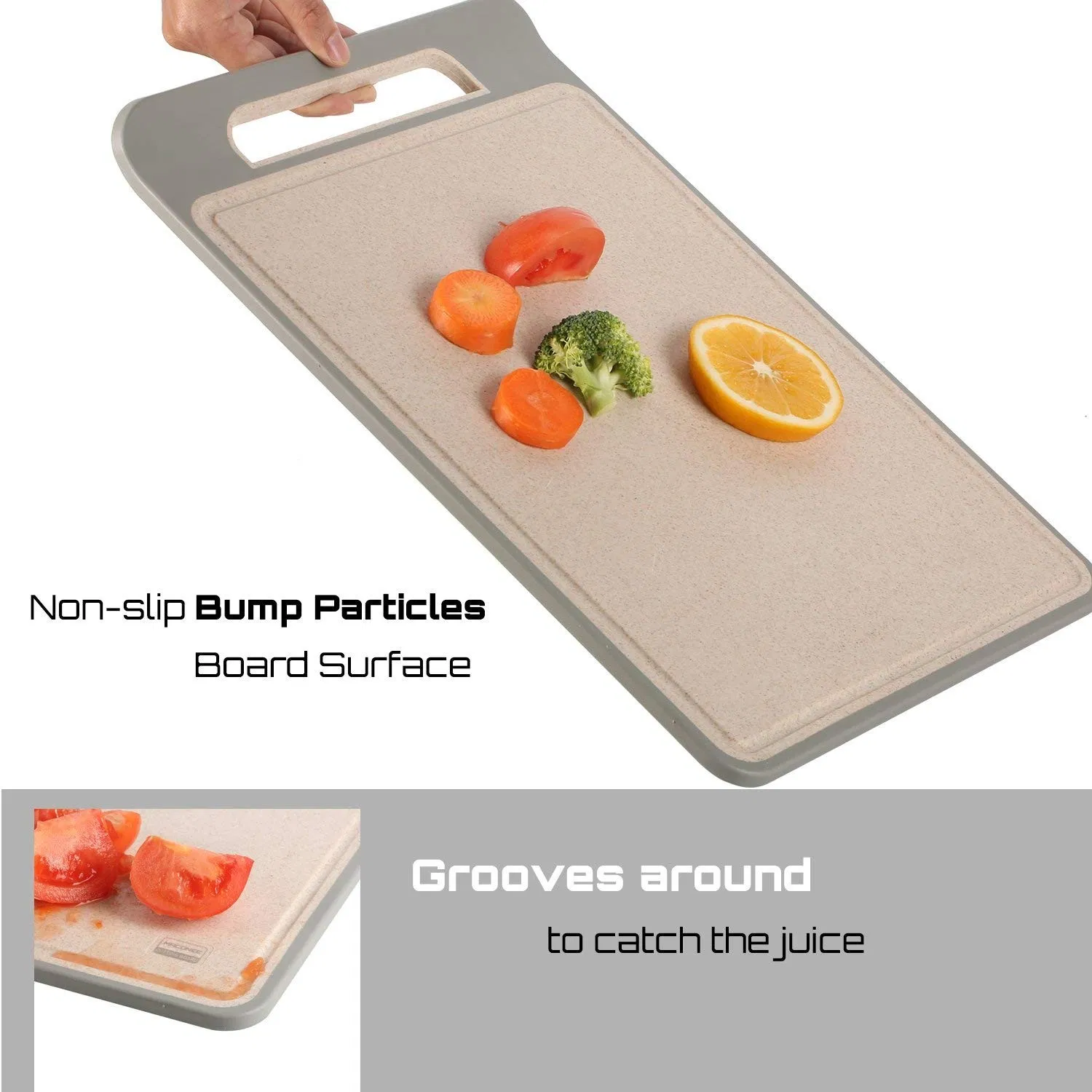 Antibacterial, BPA Free, and Durable, Earth Friendly Rice Husk Cutting Board