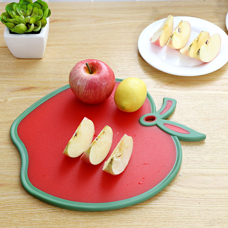 Plastic Anti Slip Cutting Board Fruit Shaped Chopping Board Apple Cutting Board