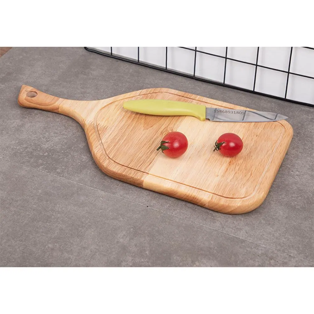 Reversible Bamboo Wood Cutting Board with Handle for Kitchen Chopping Mi27061