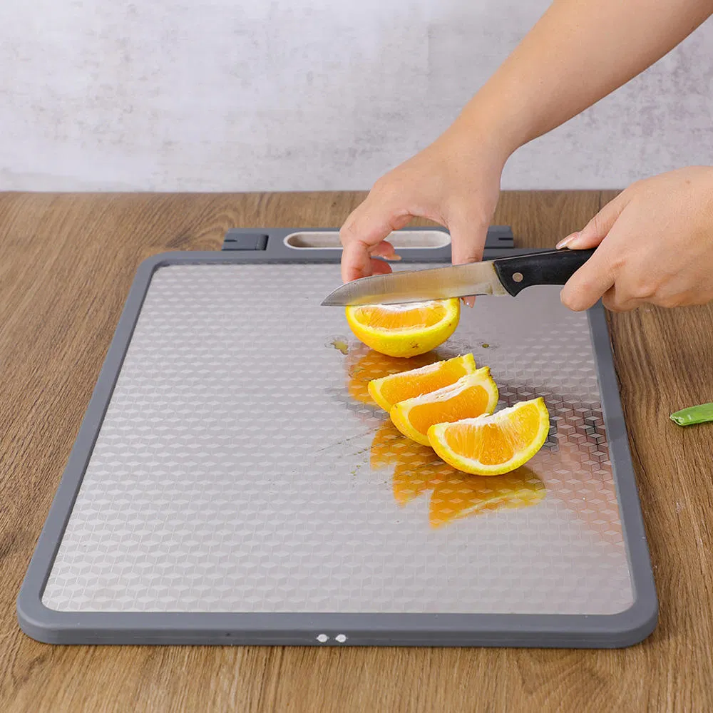 Multifunctional Eco-Style Anti-Bacterial Chopping Block Double-Sided Marble Plastic SUS304 Thickened Kneading Cutting Board