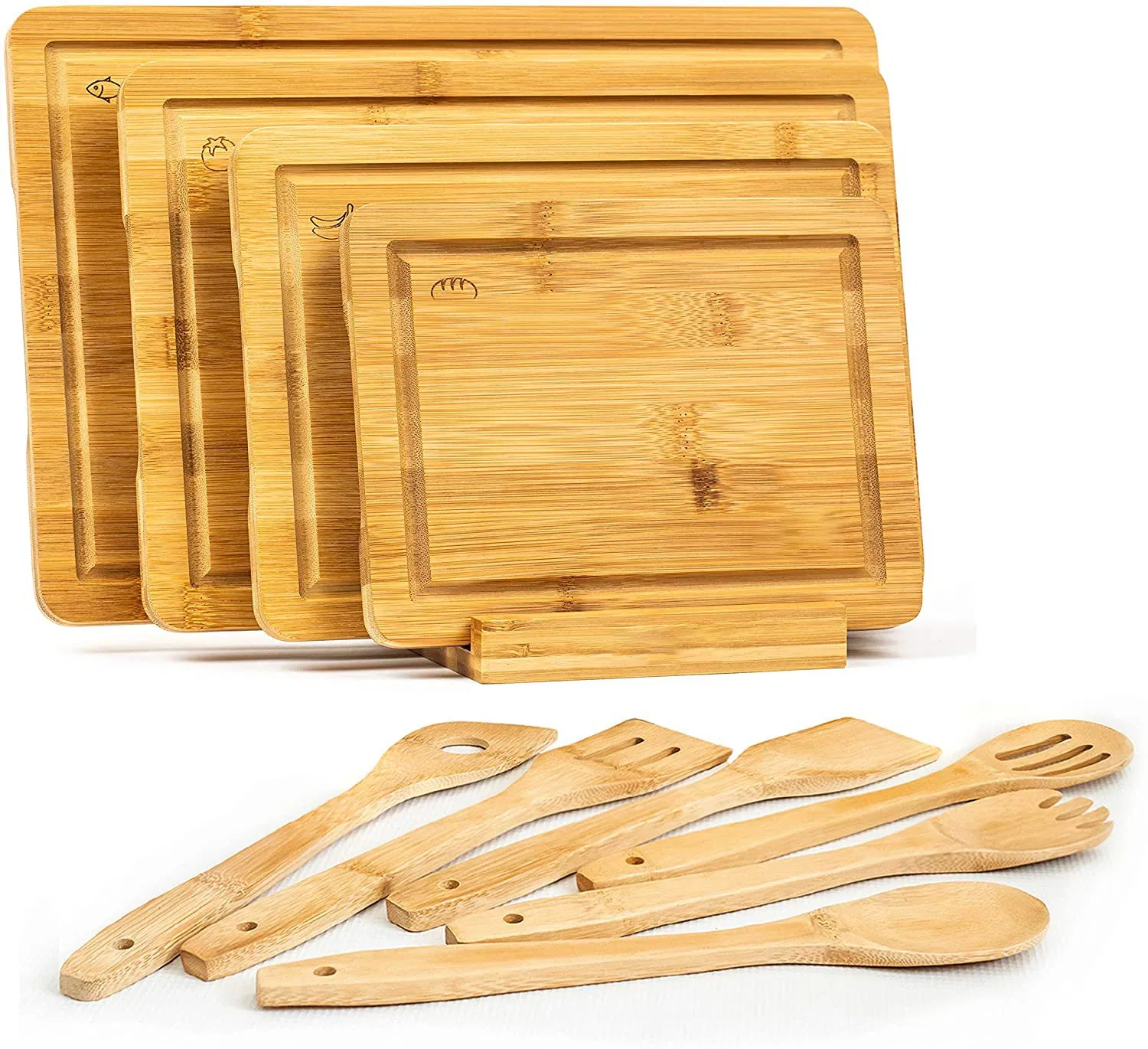 High Quality Bamboo Fruit Cutting Board with Juice Groove