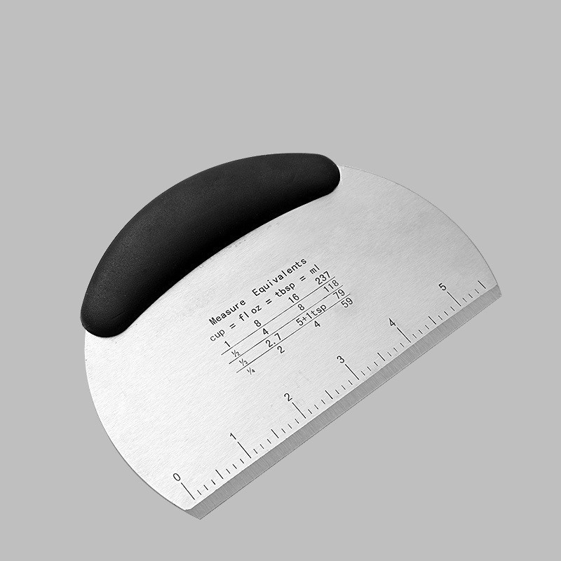 Stainless Steel Noodle Knife Cake Scraper with Scale Pastry Cutters Baking Cake Cooking Dough Scraper Baking Accessories